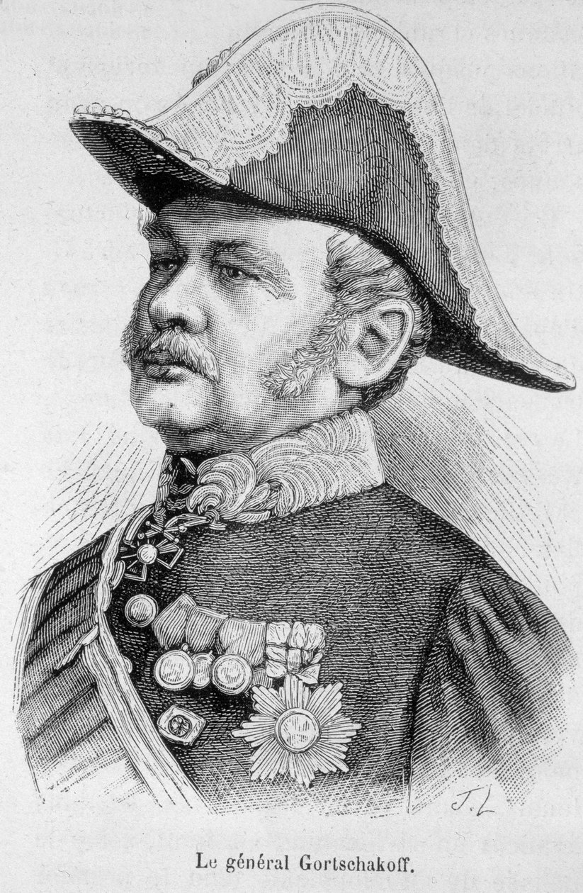 Porträt von General Gortschakoff von Unknown artist