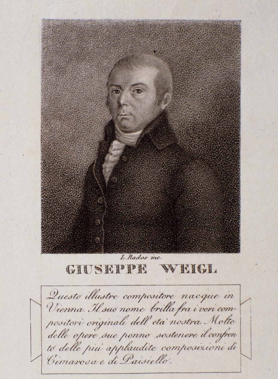 Porträt von Joseph Weigl von Unknown artist