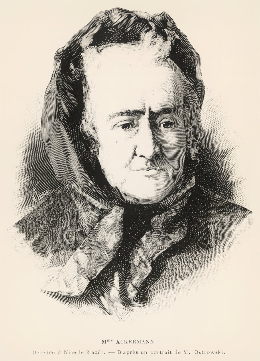 Porträt von Louise-Victorine Ackermann von Unknown artist