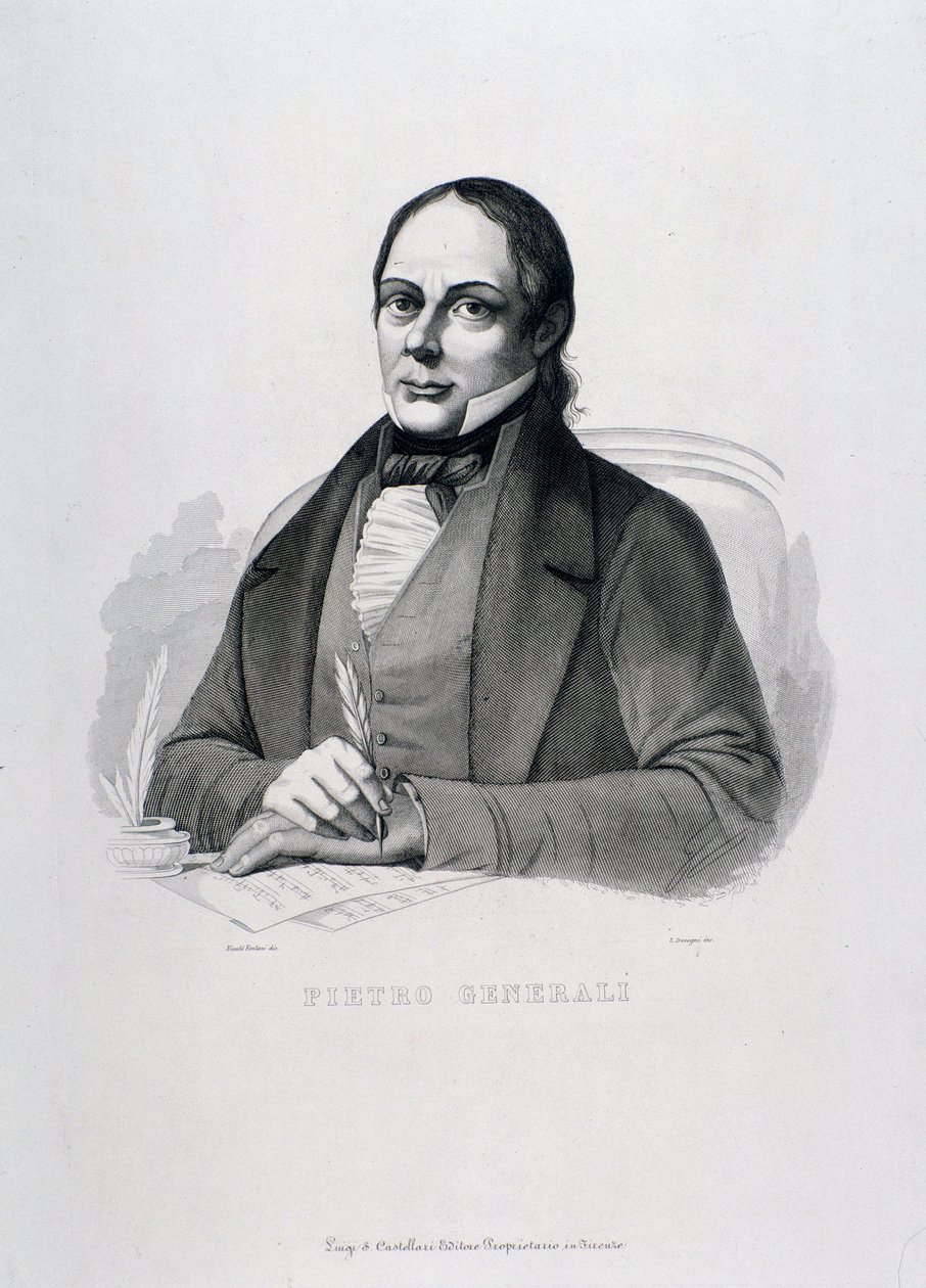 Porträt von Pietro Generali von Unknown artist