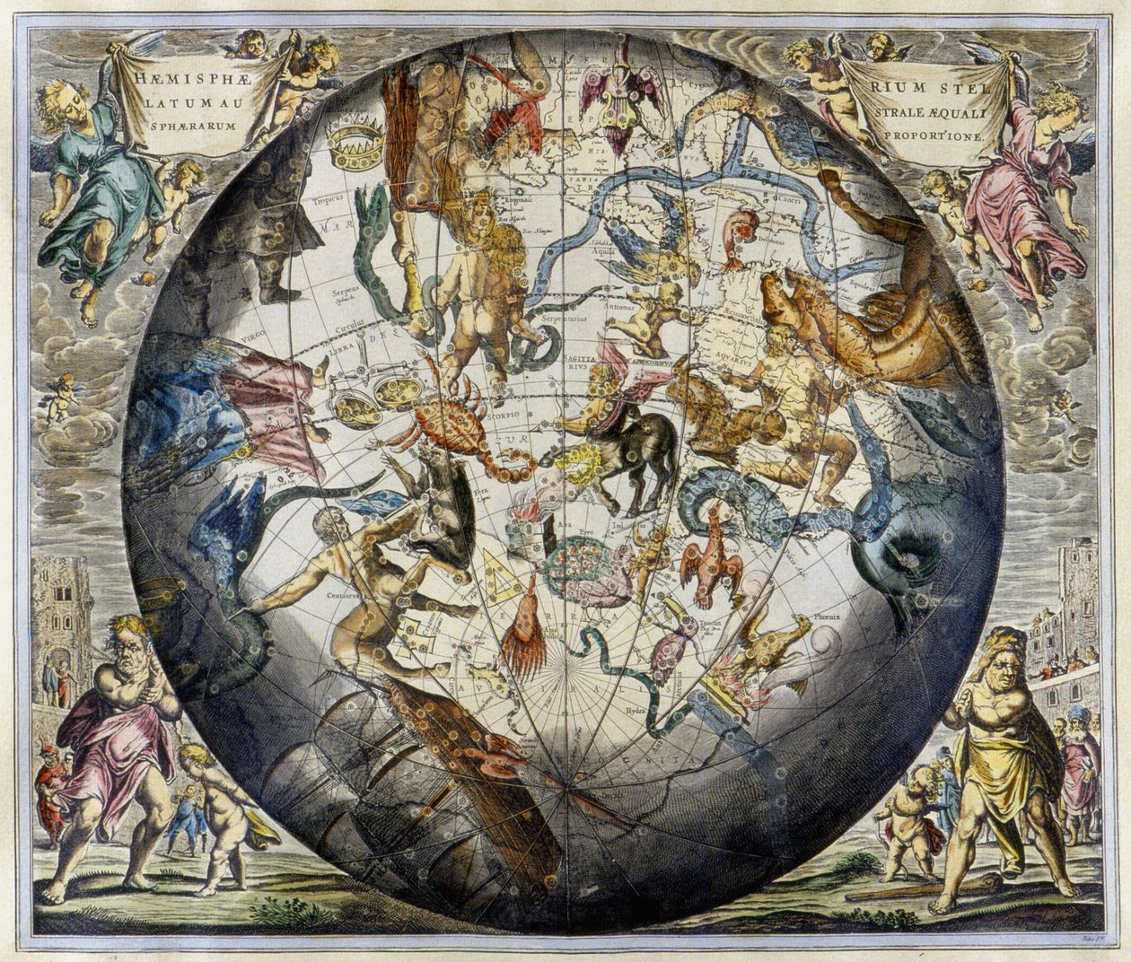 Sterne und Tierkreiszeichen von Unknown artist