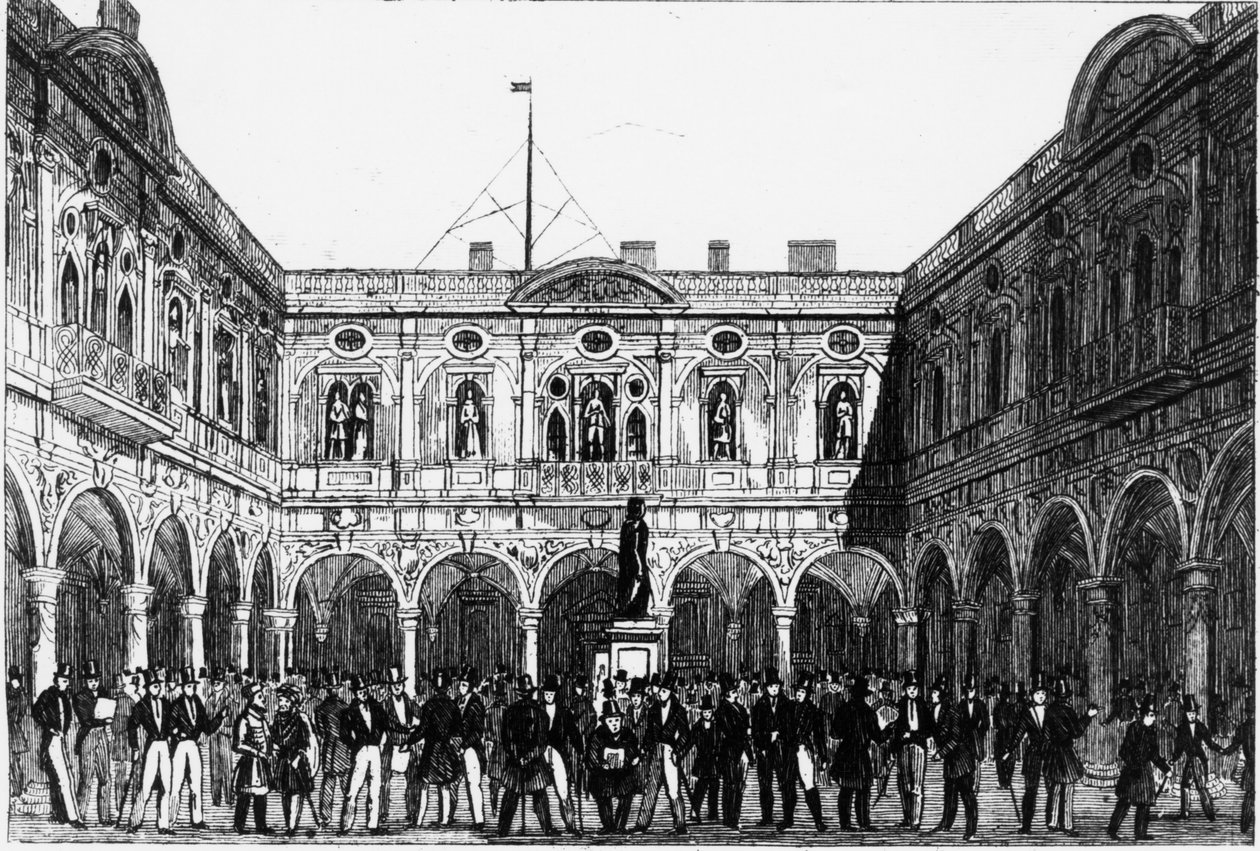 Die Londoner Börse im Jahr 1821 von Unknown artist