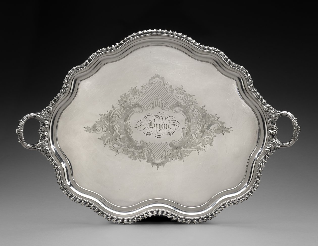 Tablett, um 1855 von Unknown artist