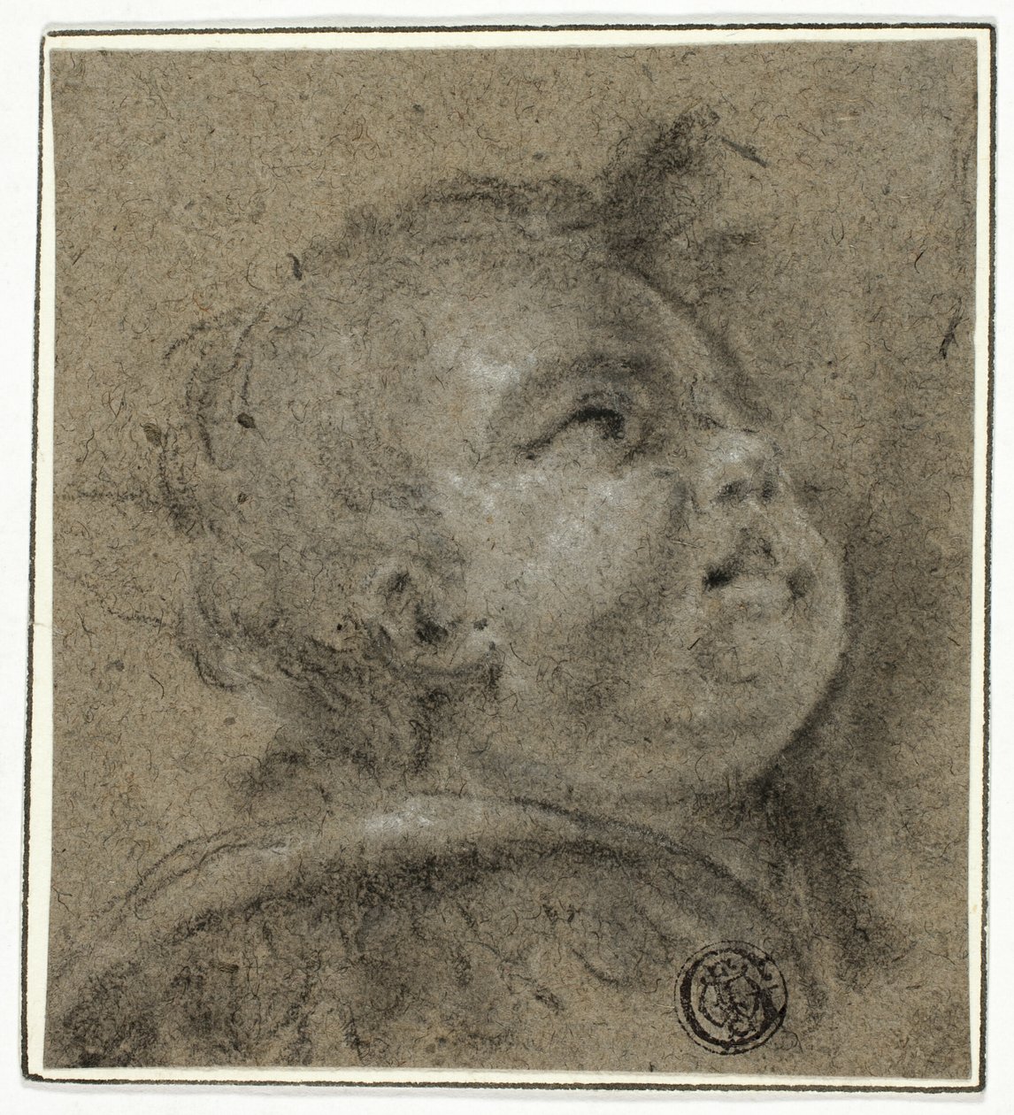 Putto mit erhobenem Gesicht von Unknown Italian