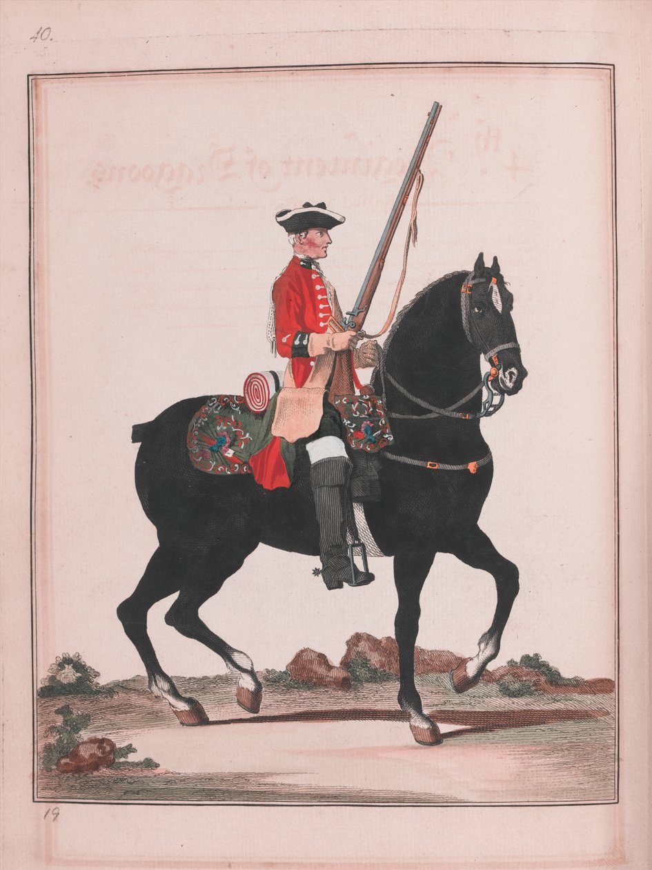 4. Regiment der Dragoner (Gravur) von Unknown artist