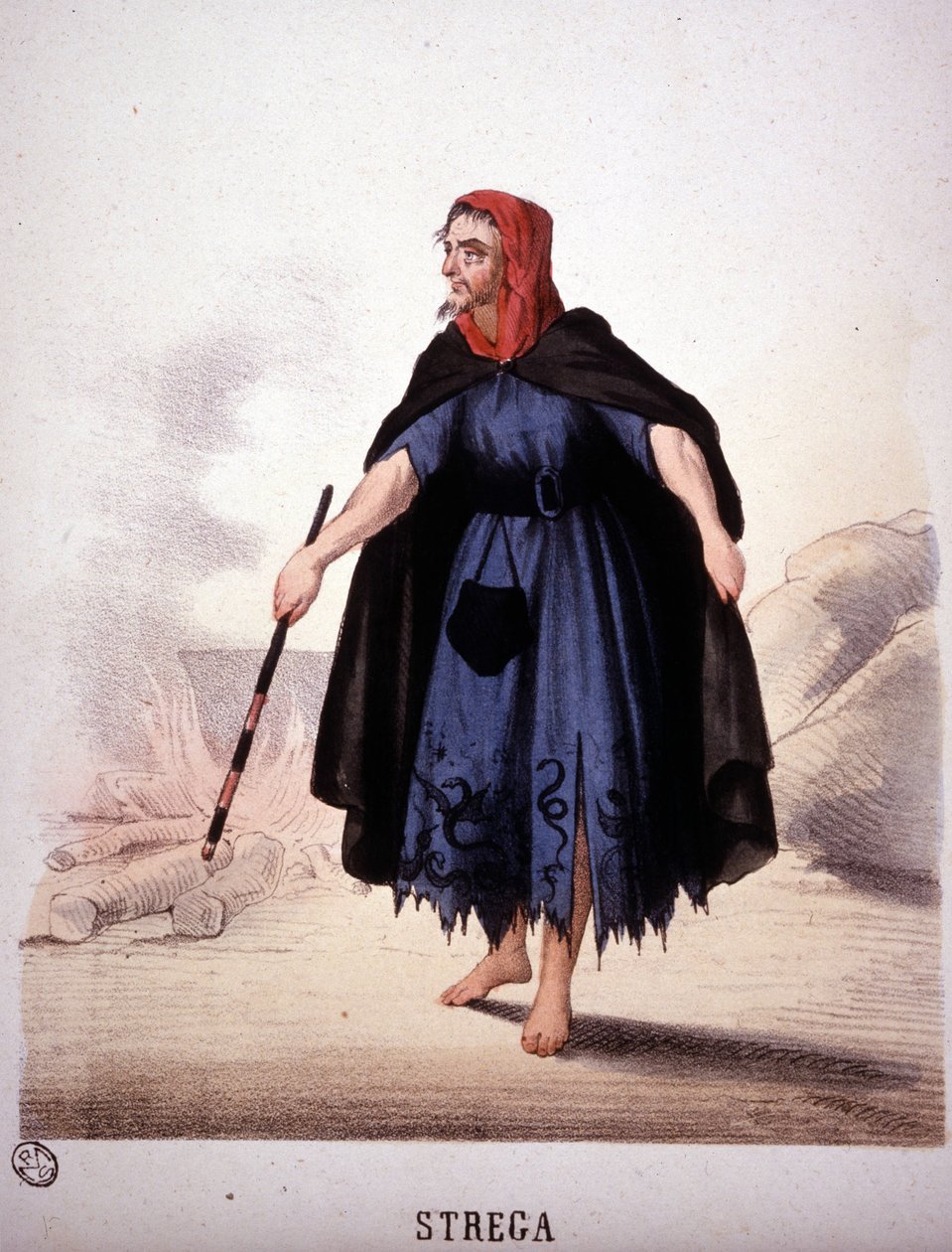 Eine Hexe aus Macbeth von Unknown artist