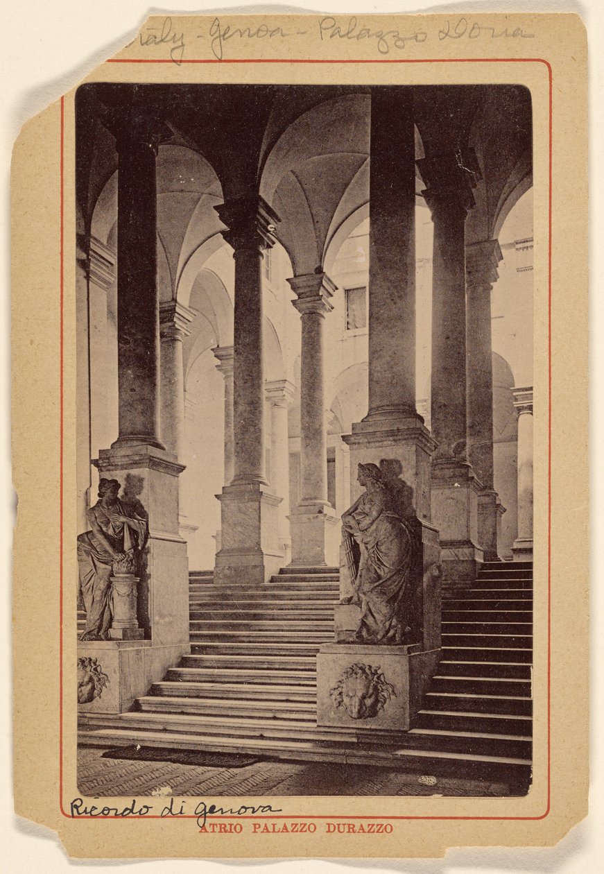 Atrium Palazzo Durazzo in Genua, Italien von Unknown artist
