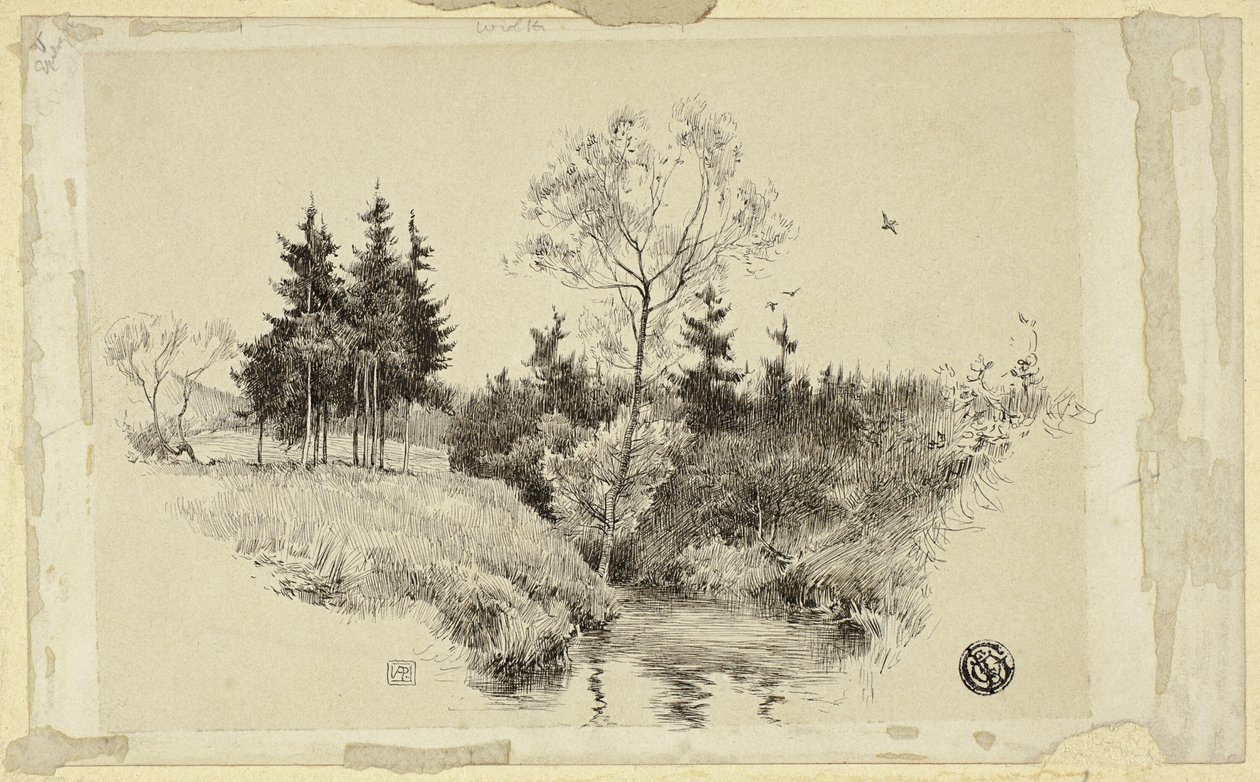 Bach im Wald von Unknown artist