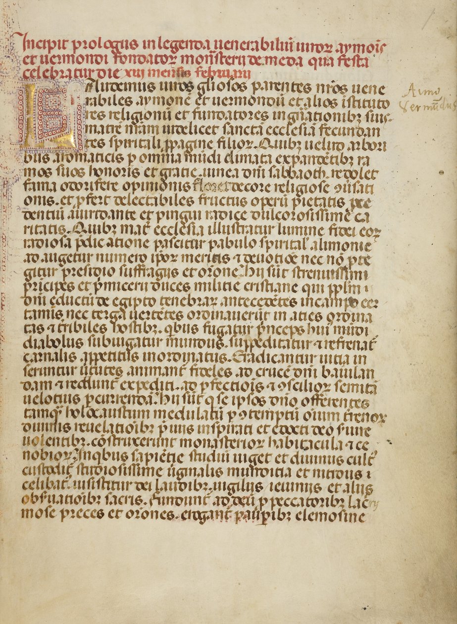 Geschmücktes Initial L von Unknown artist