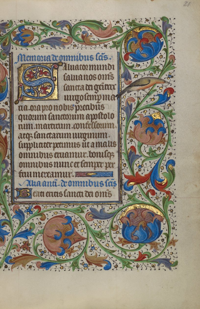 Dekoriertes Initial S von Unknown artist