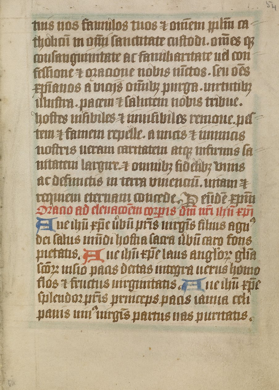 Dekorierte Textseite von Unknown artist