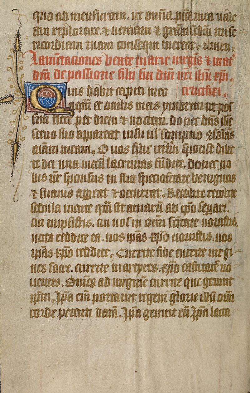 Geschmückte Textseite von Unknown artist