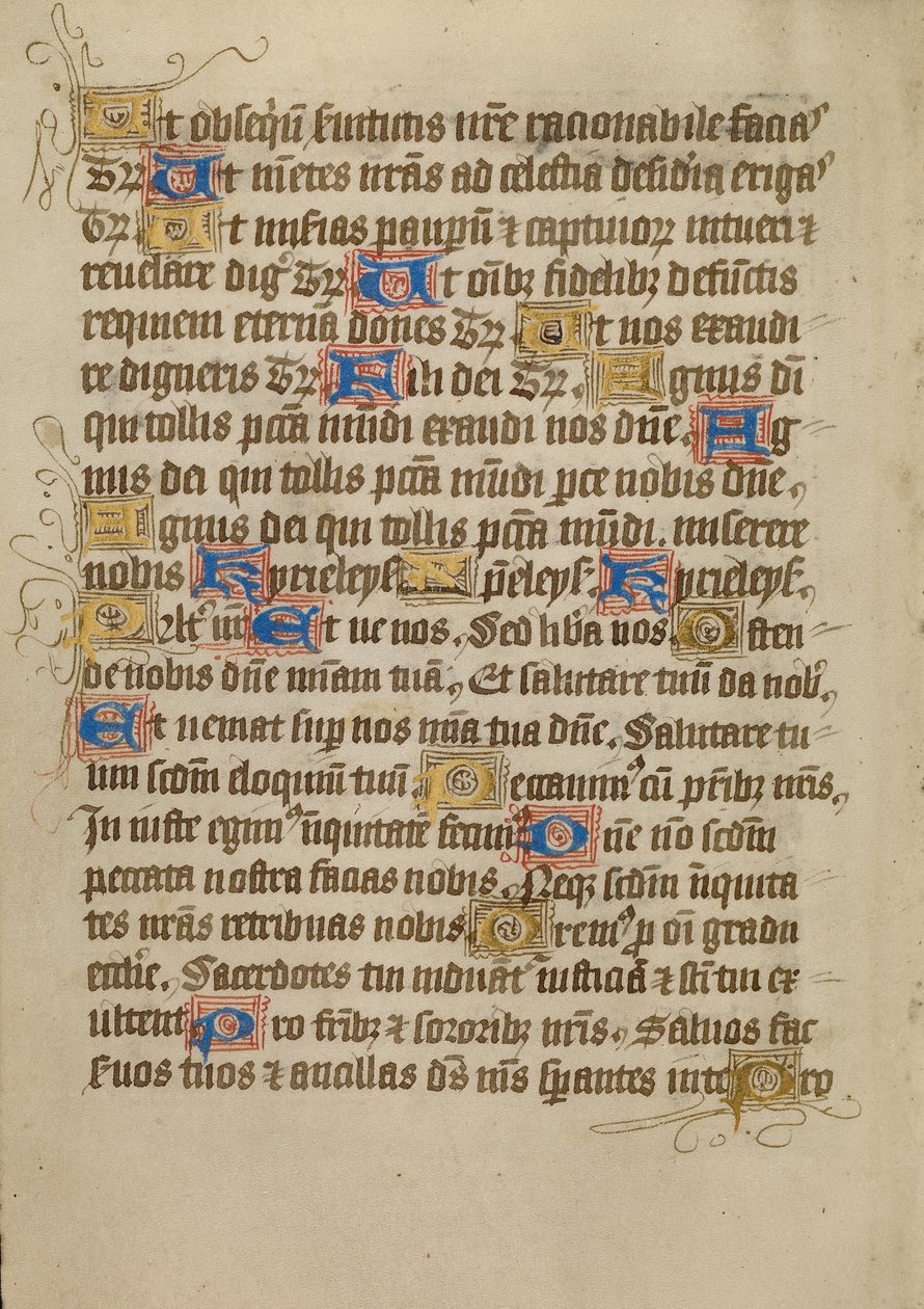 Geschmückte Textseite von Unknown artist