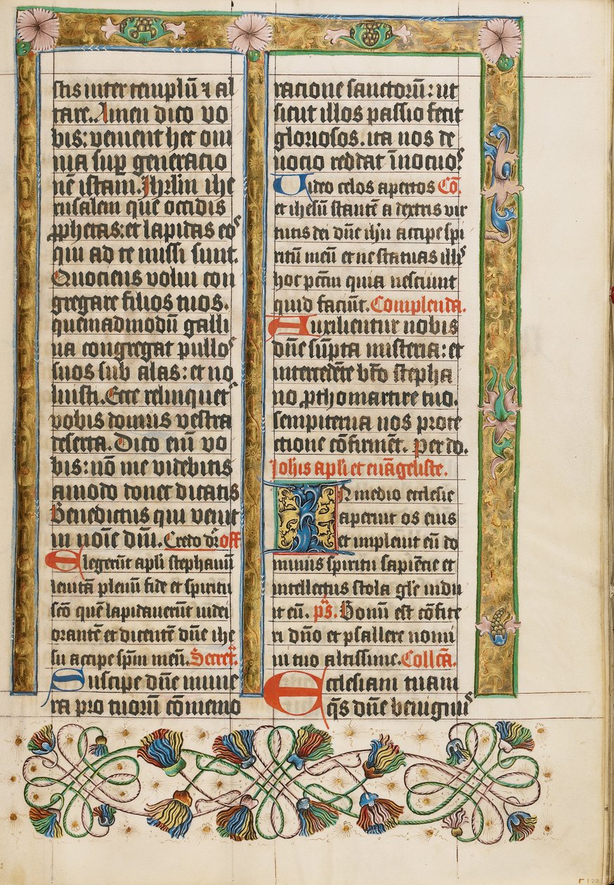 Geschmückte Textseite von Unknown artist
