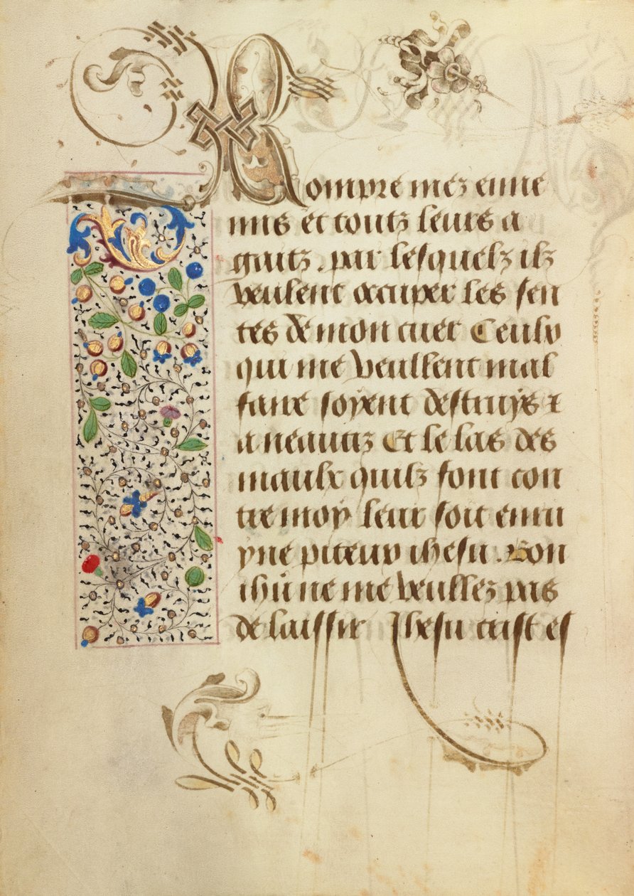 Geschmückte Textseite von Unknown artist