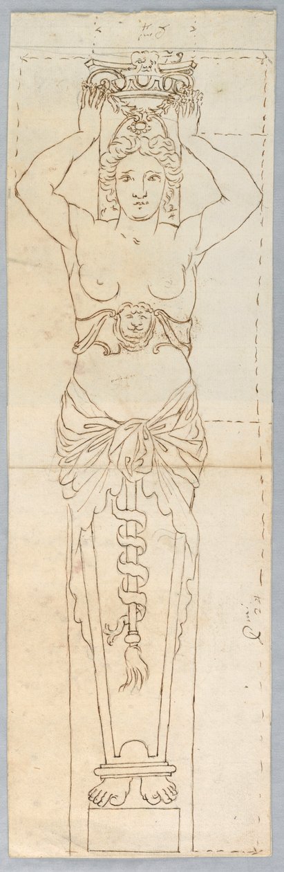 Entwurf für eine Karyatide von Unknown artist