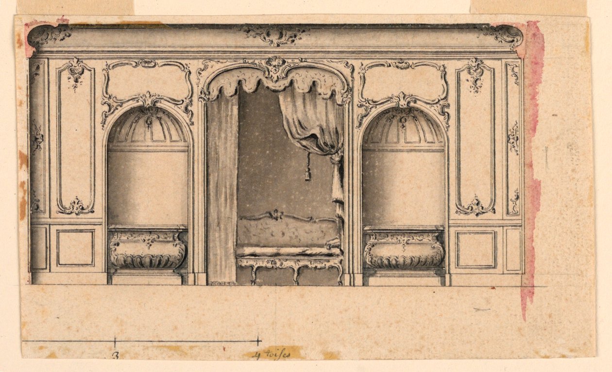 Entwurf für eine Salonwand von Unknown artist