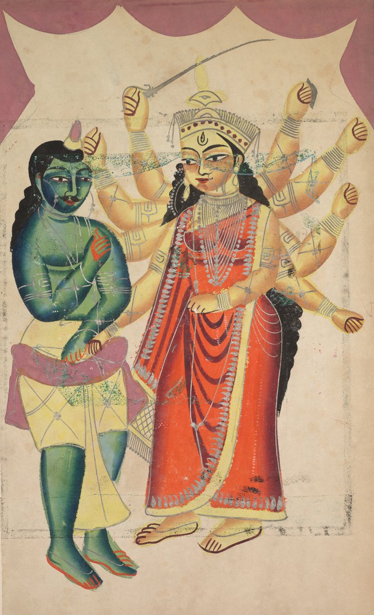 Durga (verso) von Unknown artist