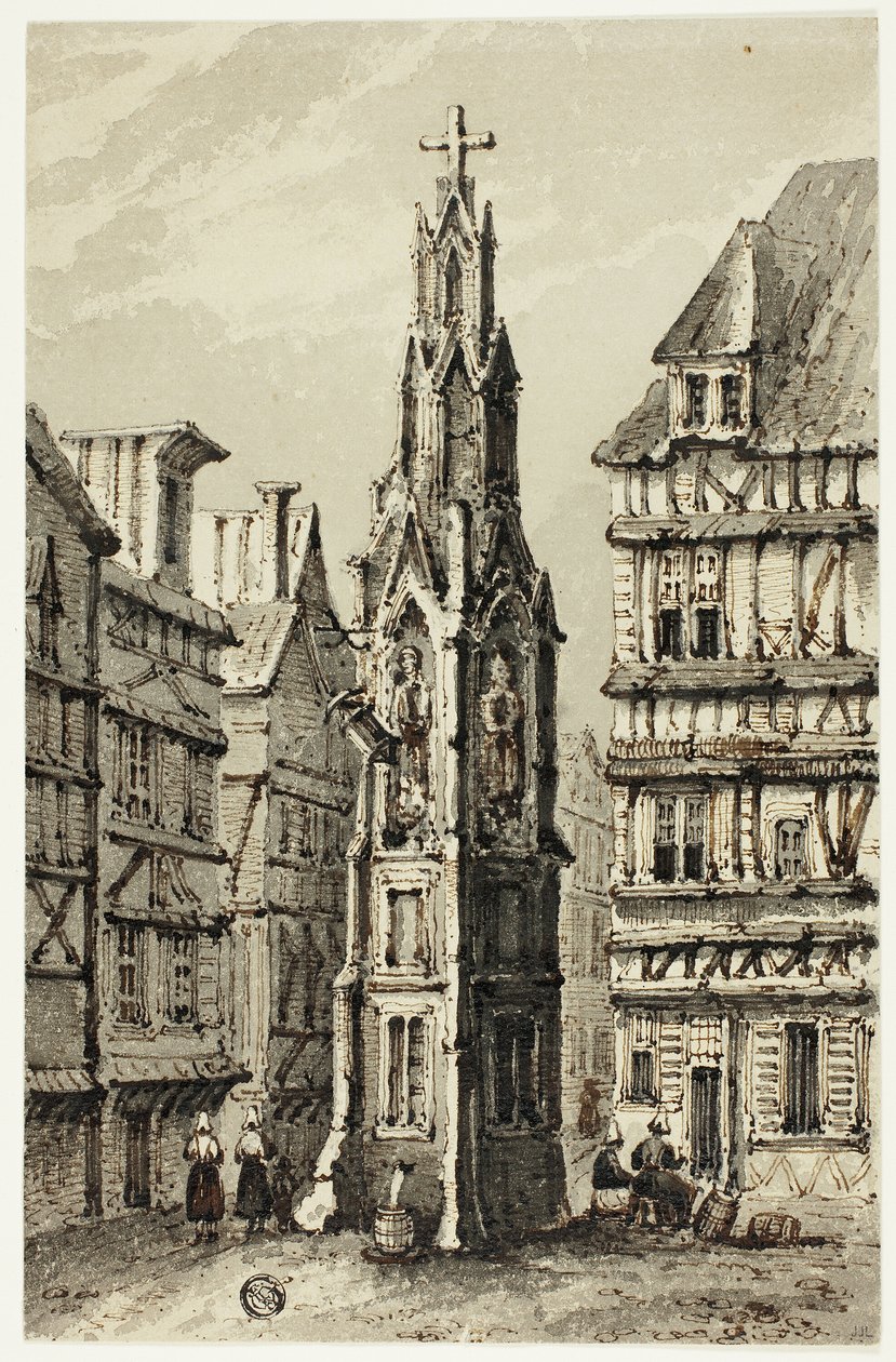 Brunnenturm in der Altstadt von Unknown artist