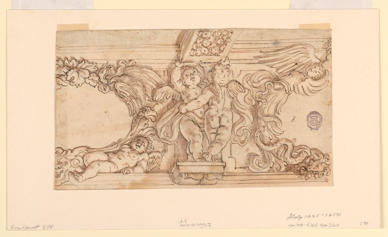 Fries mit Putti und Medaillons von Unknown artist