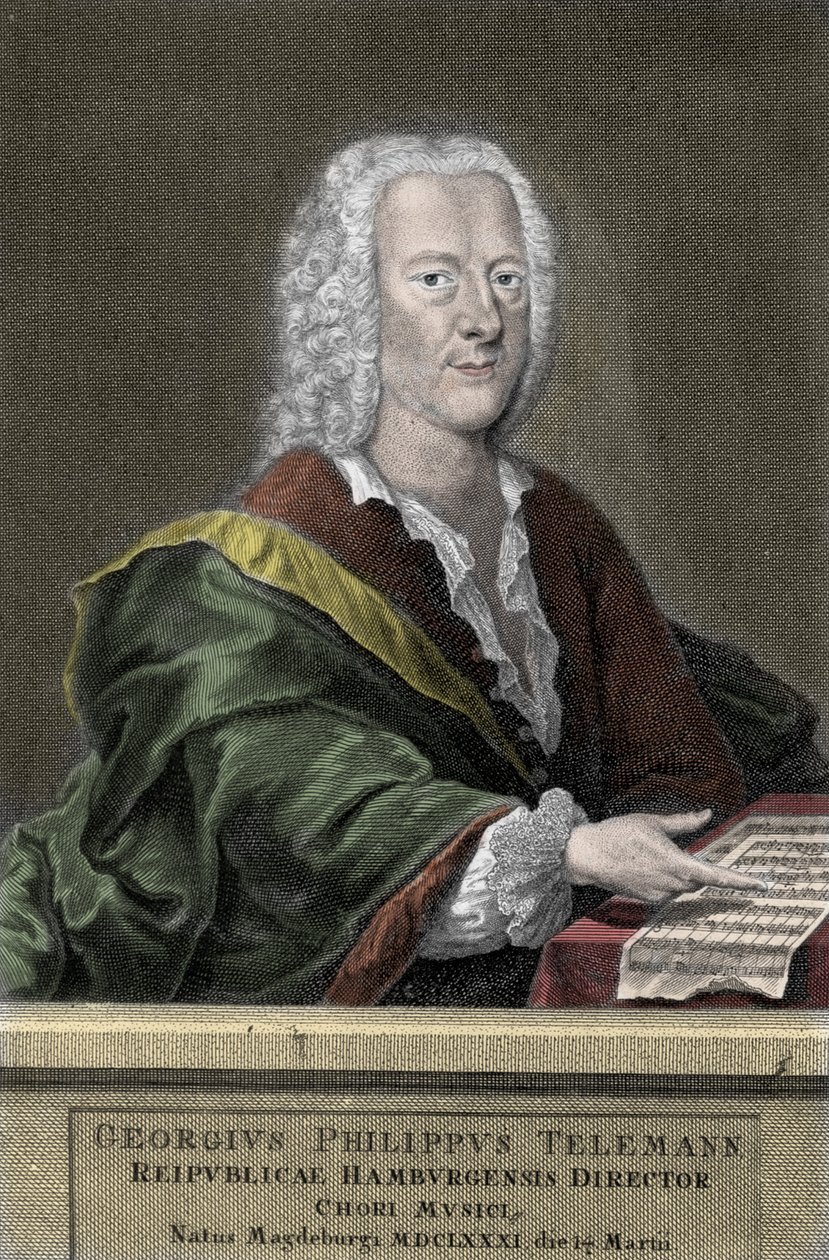 Georg Philipp Telemann (1681-1767), deutscher Komponist von Unknown artist