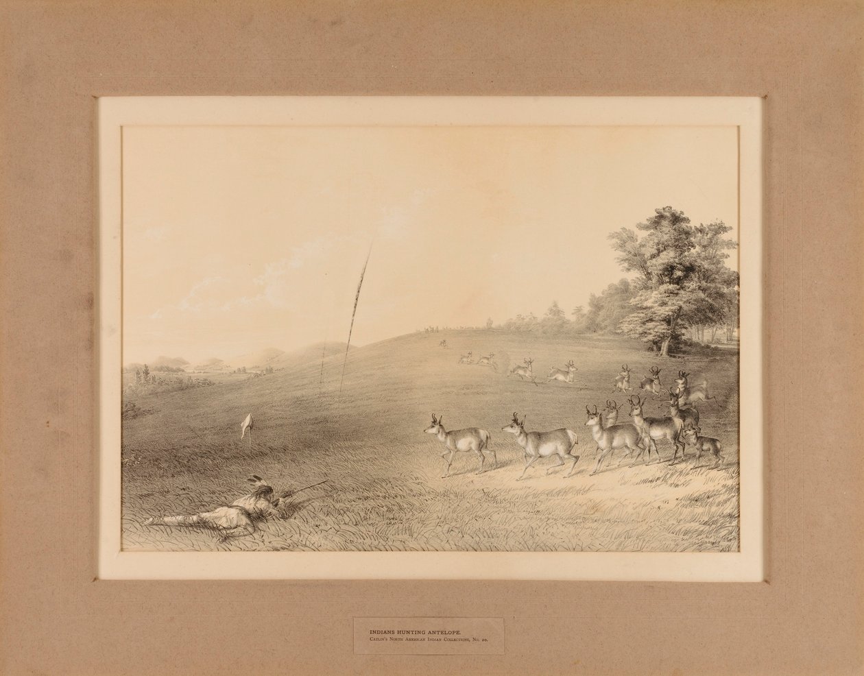 Indianer jagen Antilopen - Nr. 20 von Unknown artist