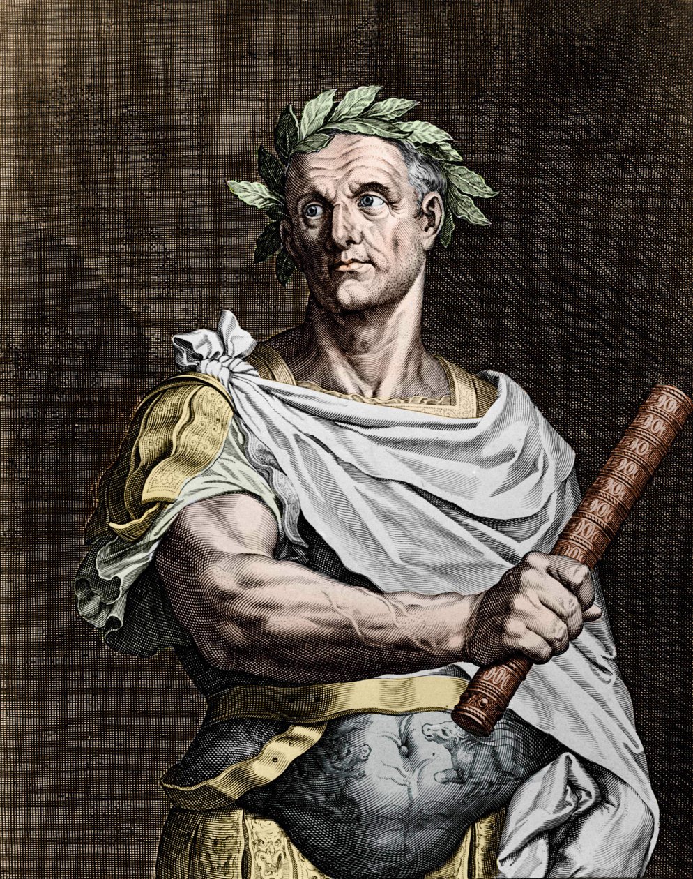 Julius Caesar (101-44 v. Chr.), römischer Staatsmann. von Unknown artist