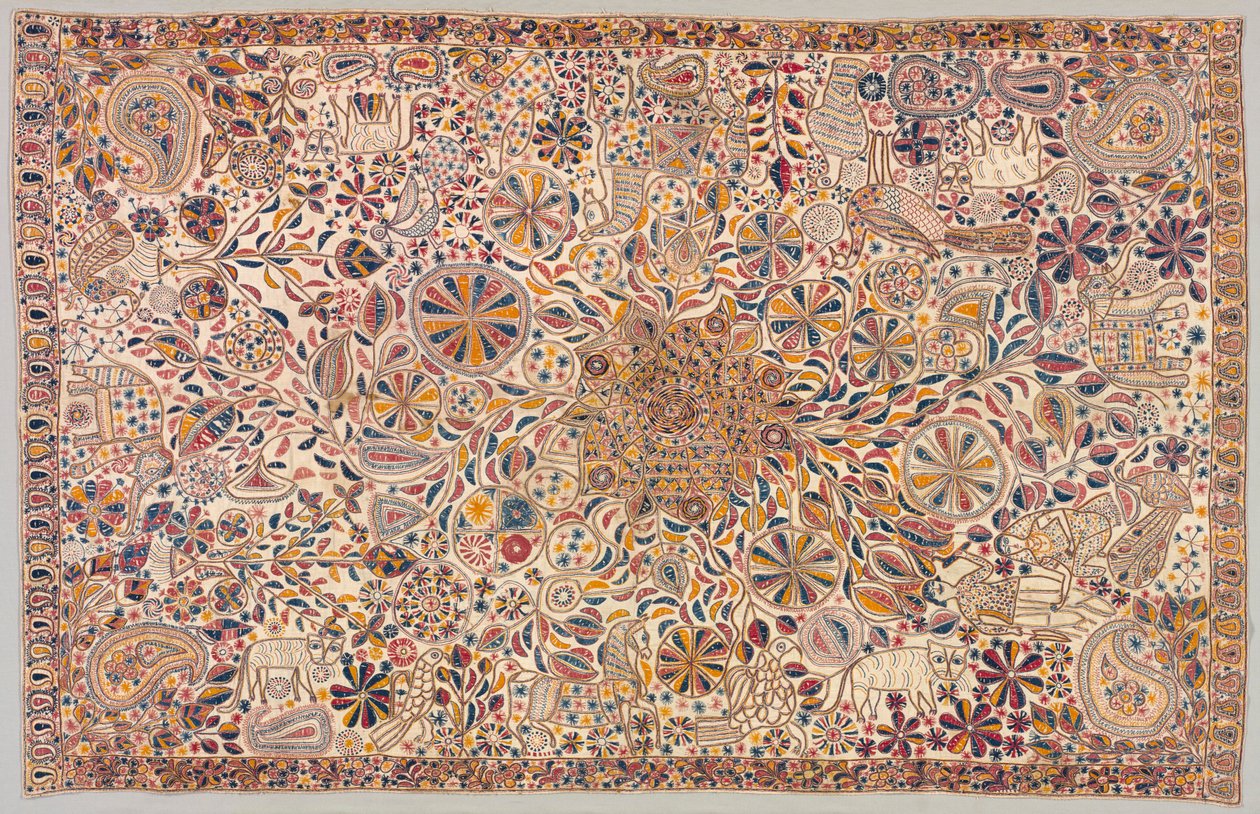 Kantha (Zeremonielle Steppdecke) von Unknown artist