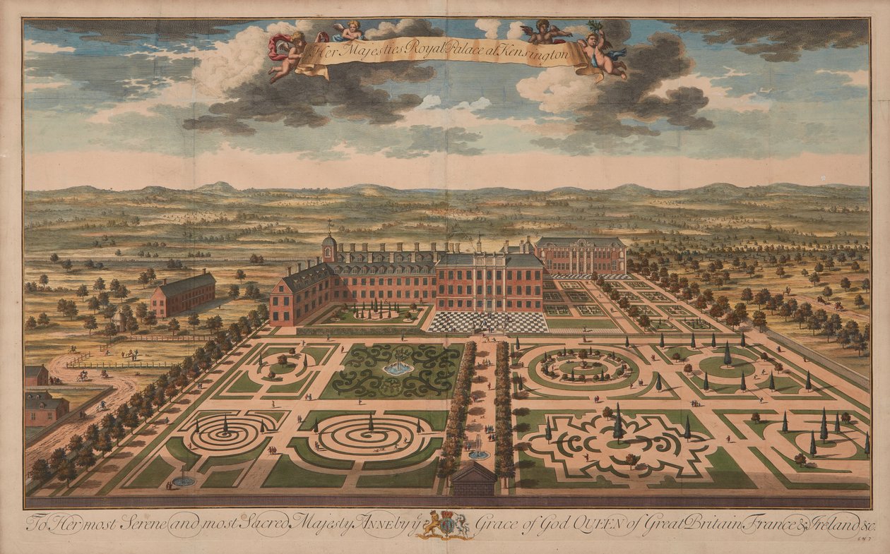 Kensington-Palast, ca. 1707-14 von Unknown artist