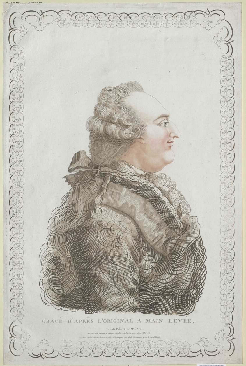 König von Frankreich Ludwig XVI. von Unknown artist