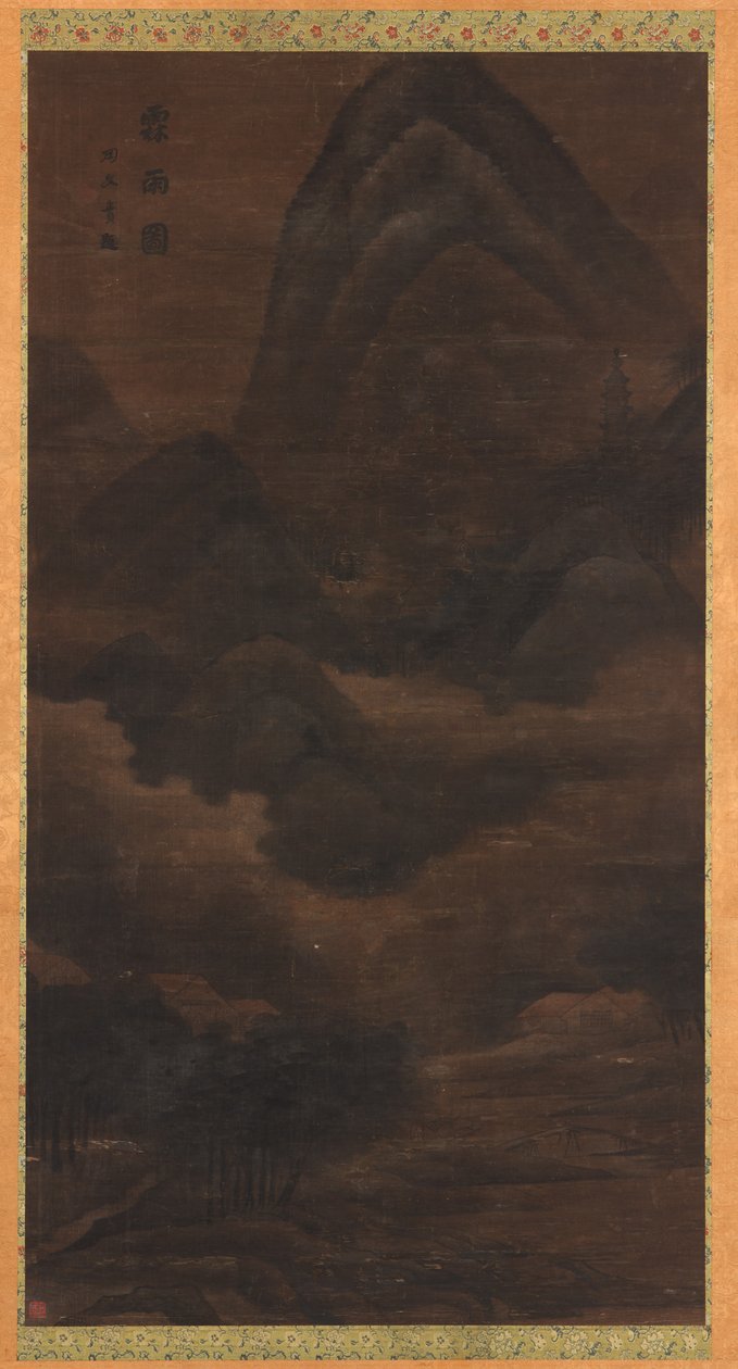 Landschaft: Regen in den Bergen von Unknown artist