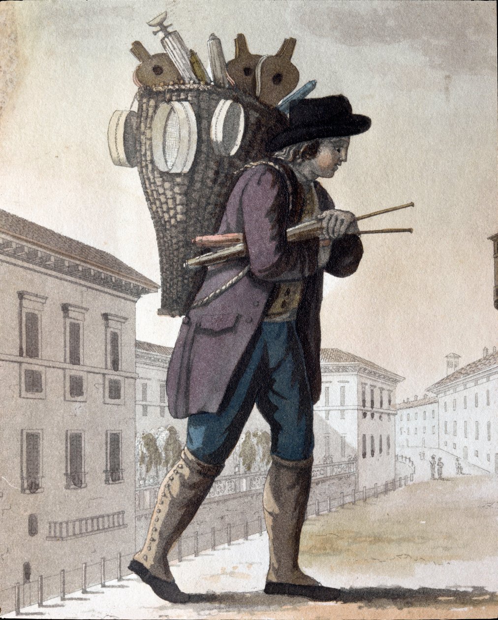 Altes Handwerk: der Schornsteinfeger von Unknown artist