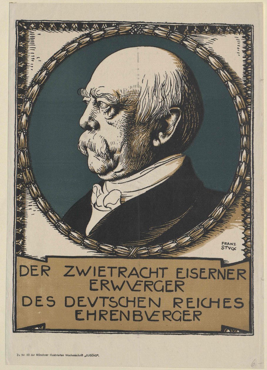 Otto Graf von Bismarck (Druck) von Unknown artist