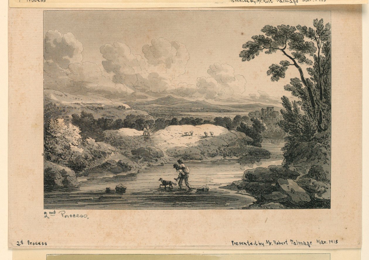 Pastorale Szene, 2. Prozess von Unknown artist