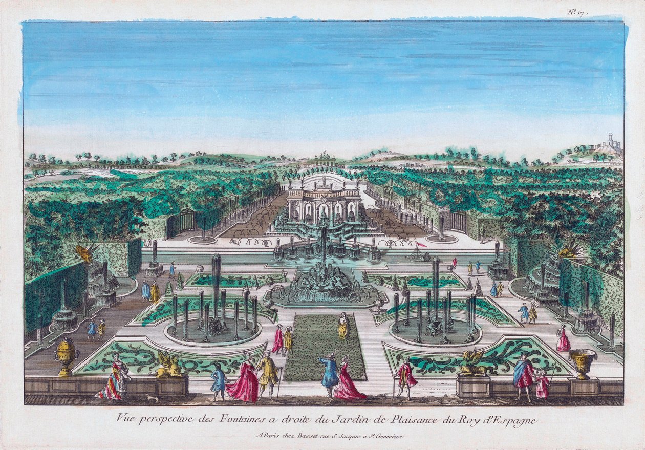 Vergnügungsgärten des Königs von Spanien von Unknown artist