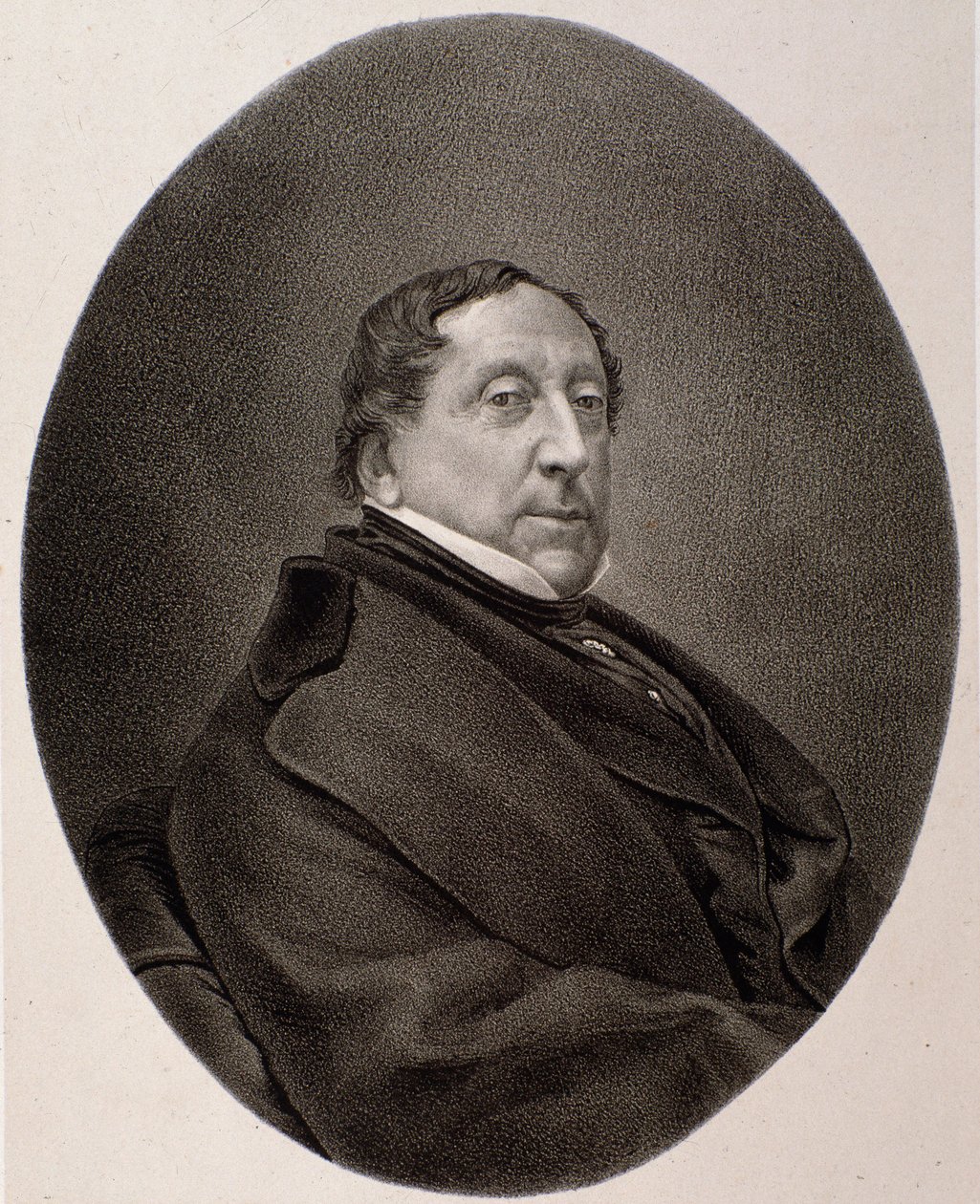 Porträt von Gioacchino Rossini (Gravur) von Unknown artist