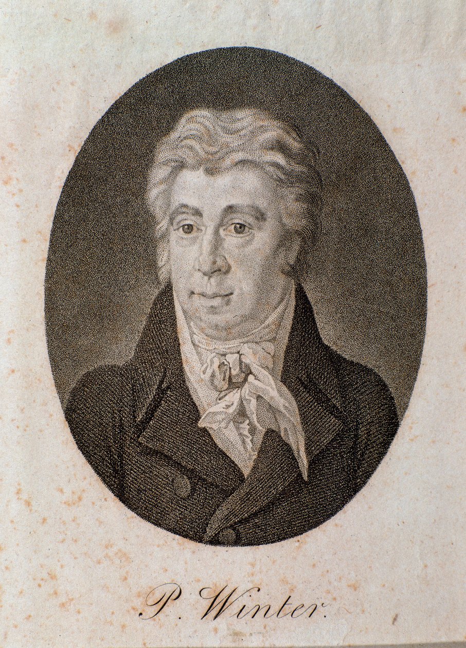Porträt von Peter Winter (Stich) von Unknown artist
