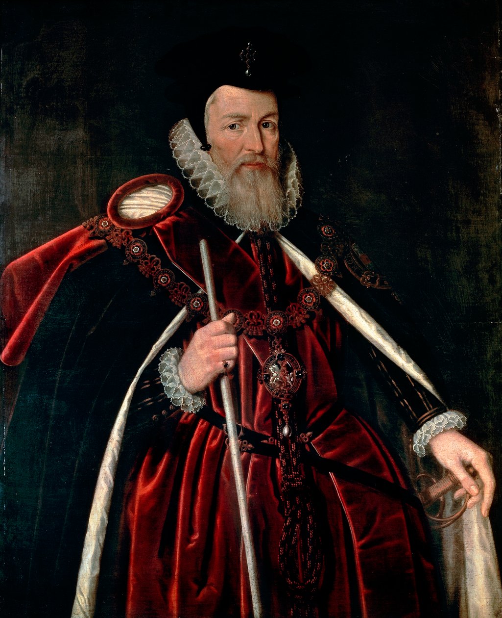 Porträt von William Cecil Baron Burghley von Unknown artist