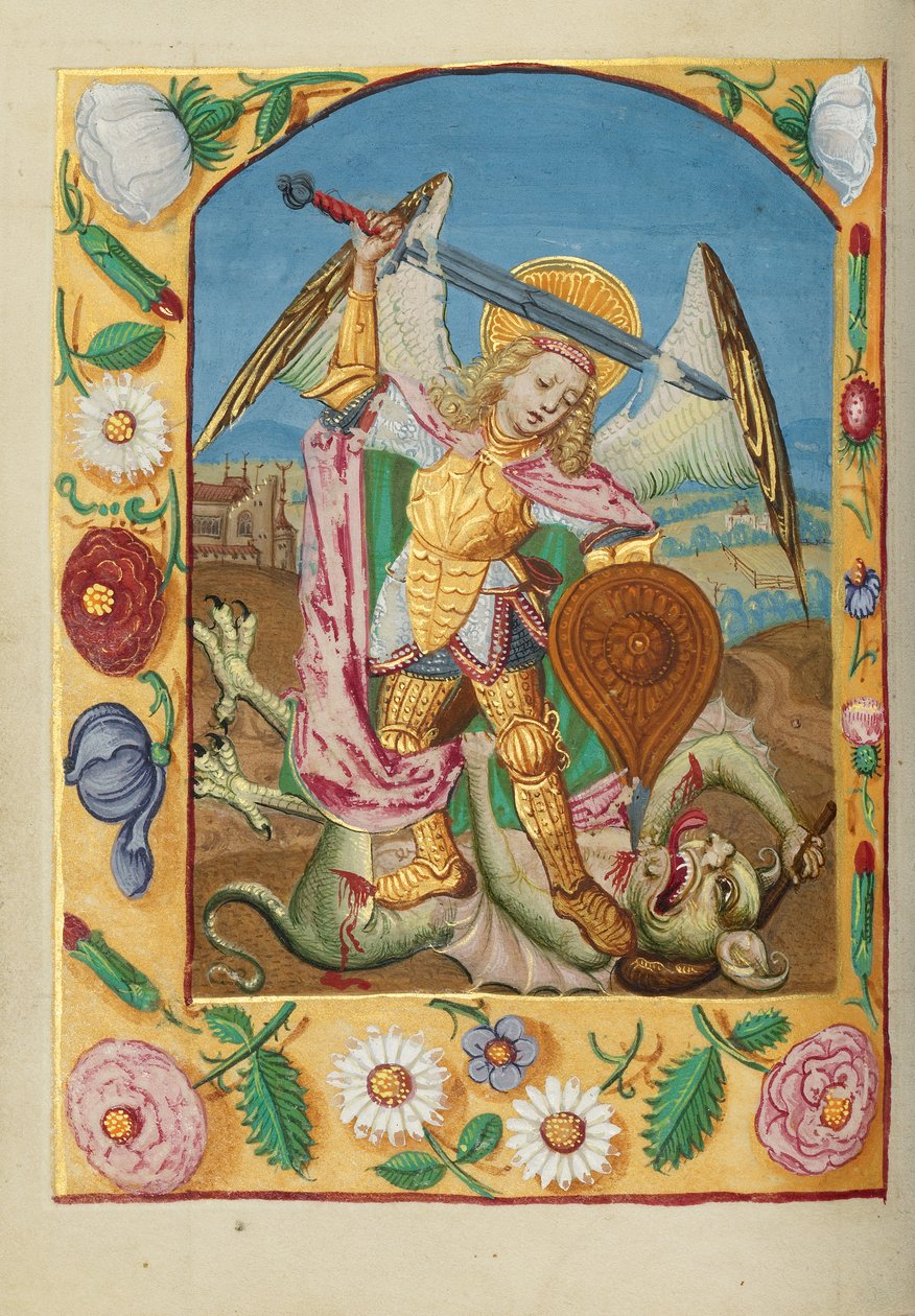 Sankt Michael und der Drache von Unknown artist