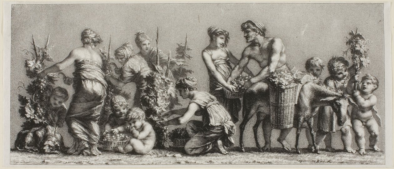 Szene der Weinlese von Unknown artist