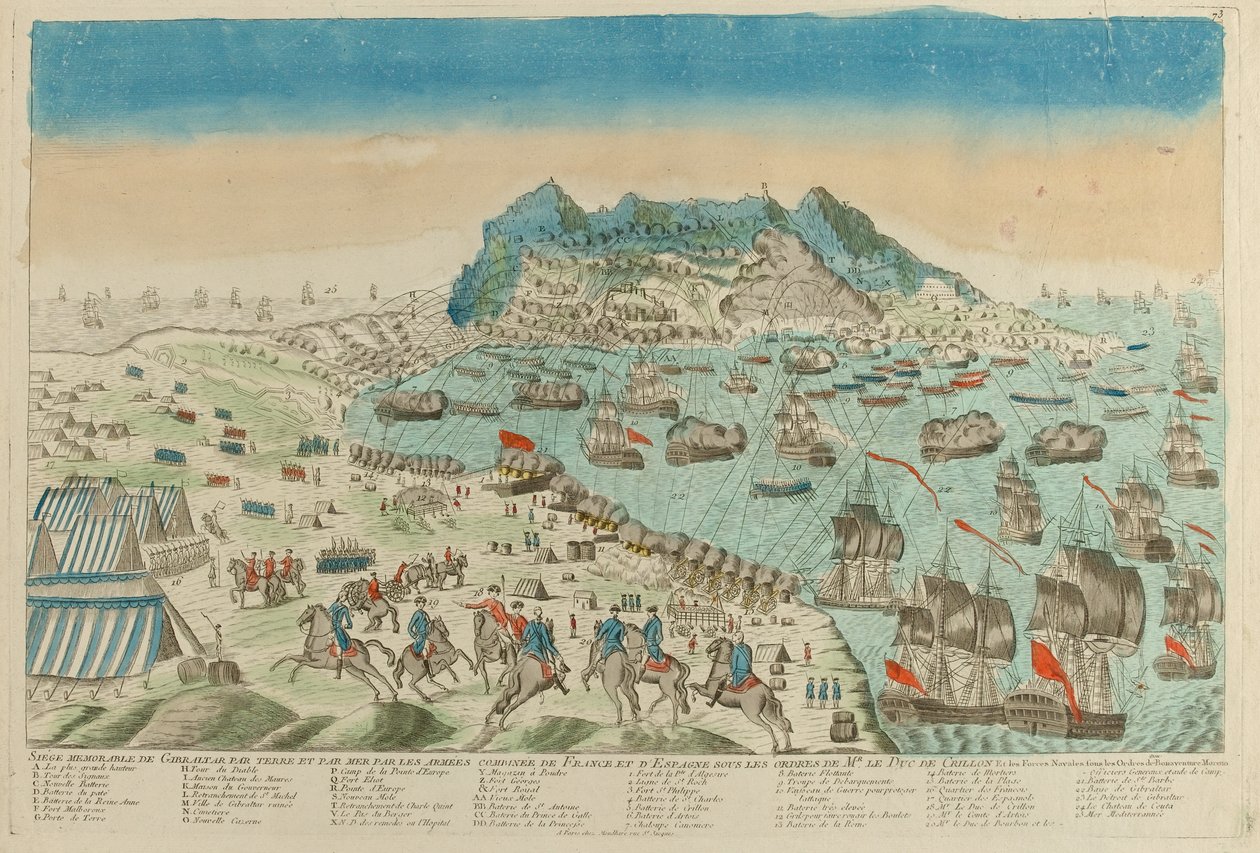 Belagerung von Gibraltar, 1782 von Unknown