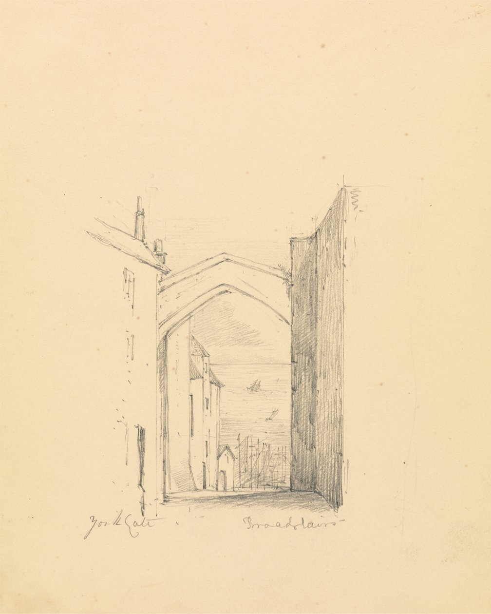 Skizze des York-Tors von Unknown artist