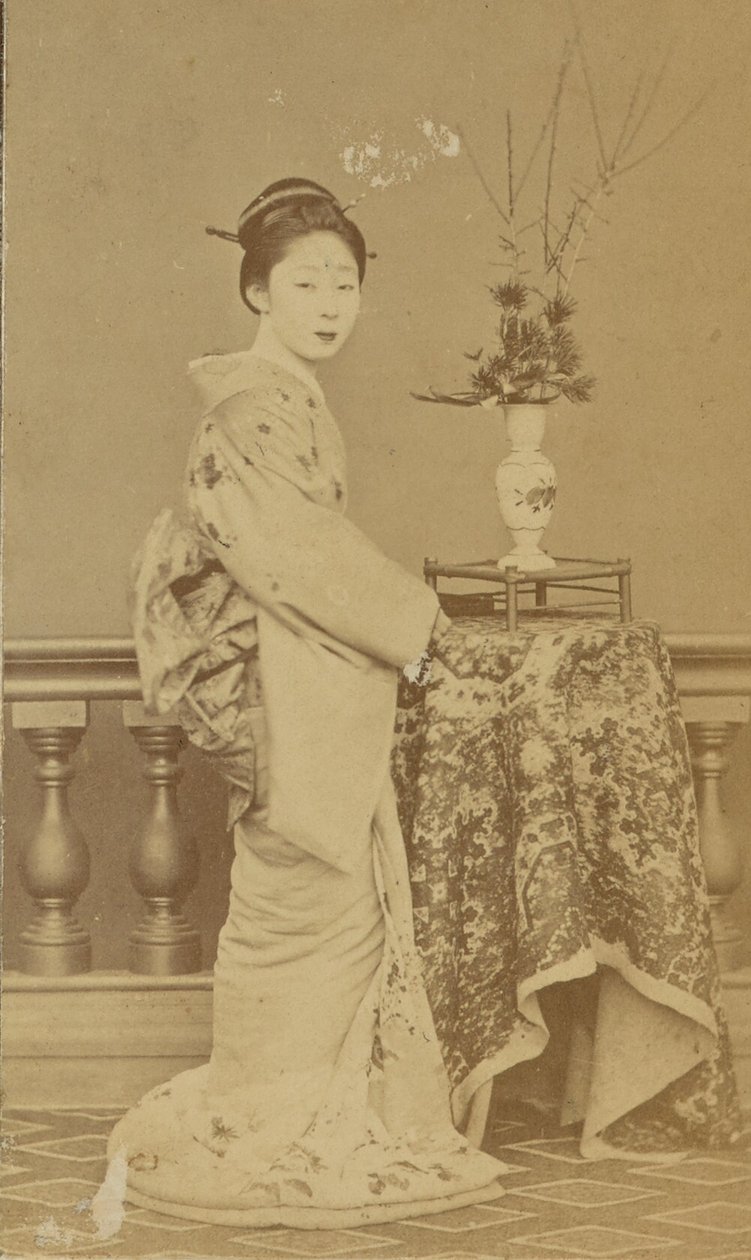 Stehende japanische Frau von Unknown artist