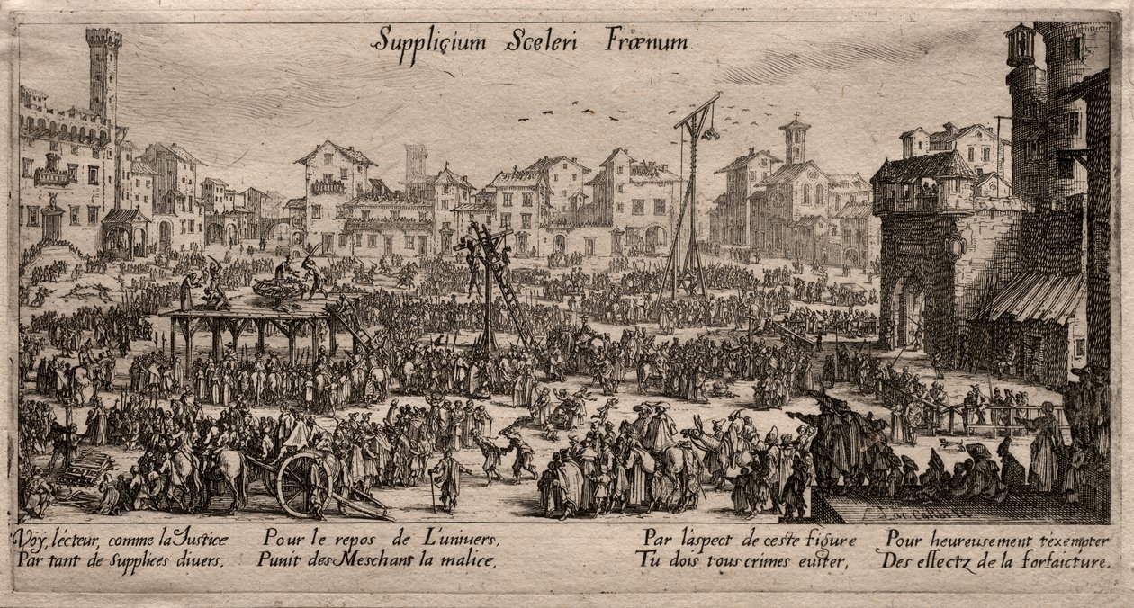 Supplicium sceleri Fraenum (Die Strafen) von Unknown artist