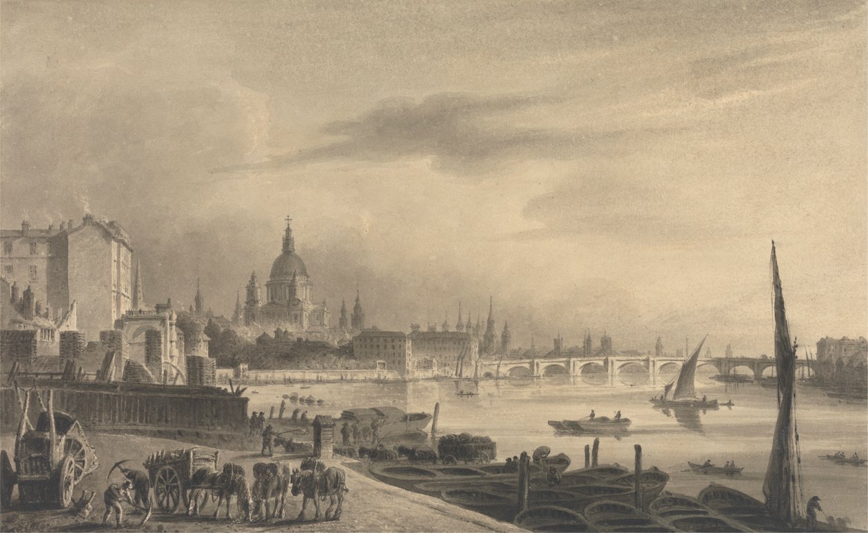 Die Stadt London vom Somerset House aus von Unknown artist