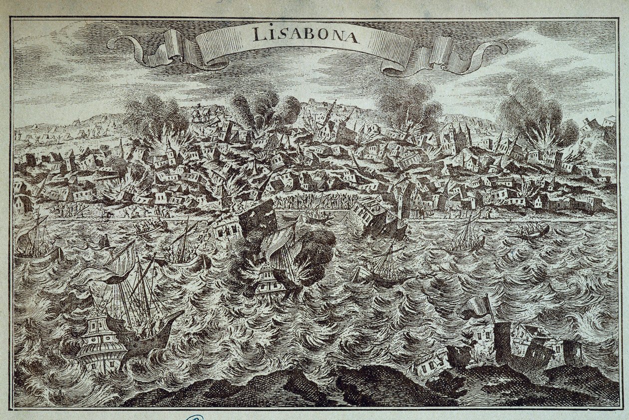 Das Erdbeben von Lissabon 1755 von Unknown artist