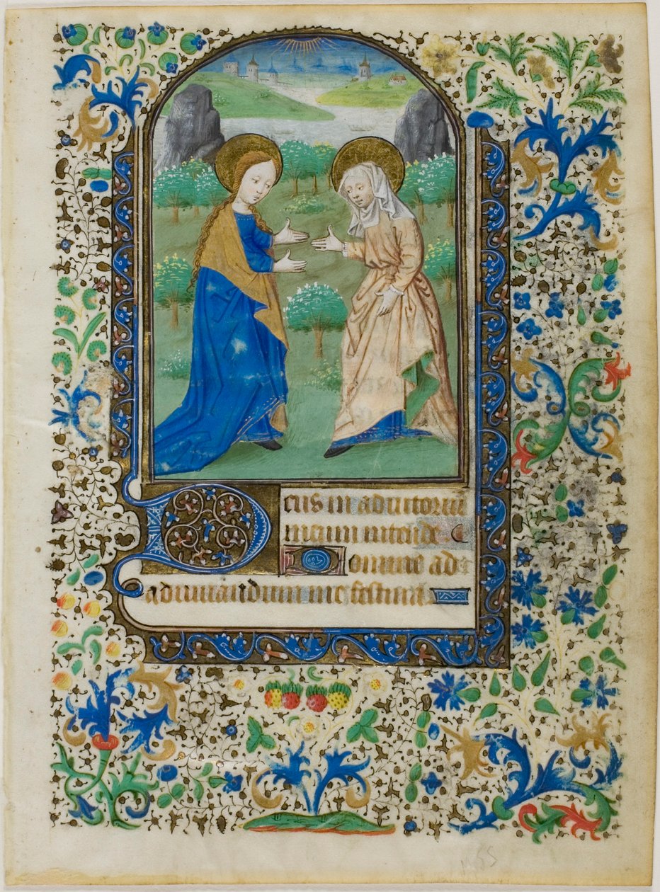 Die Heimsuchung, aus einem Stundenbuch von Unknown artist