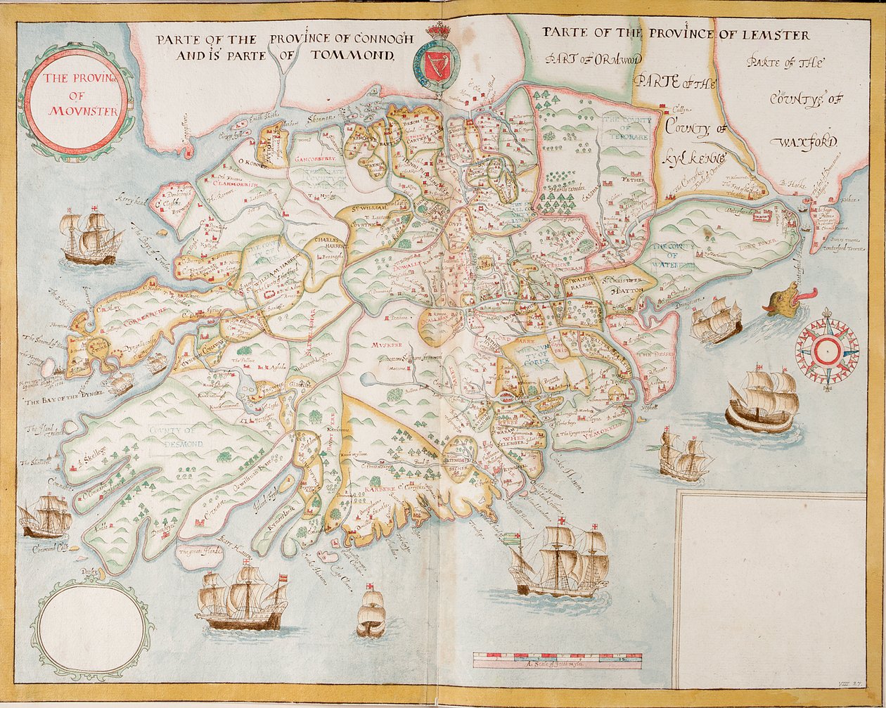 Die Provinz Munster, Irland, um 1595 (Manuskript) von Unknown artist