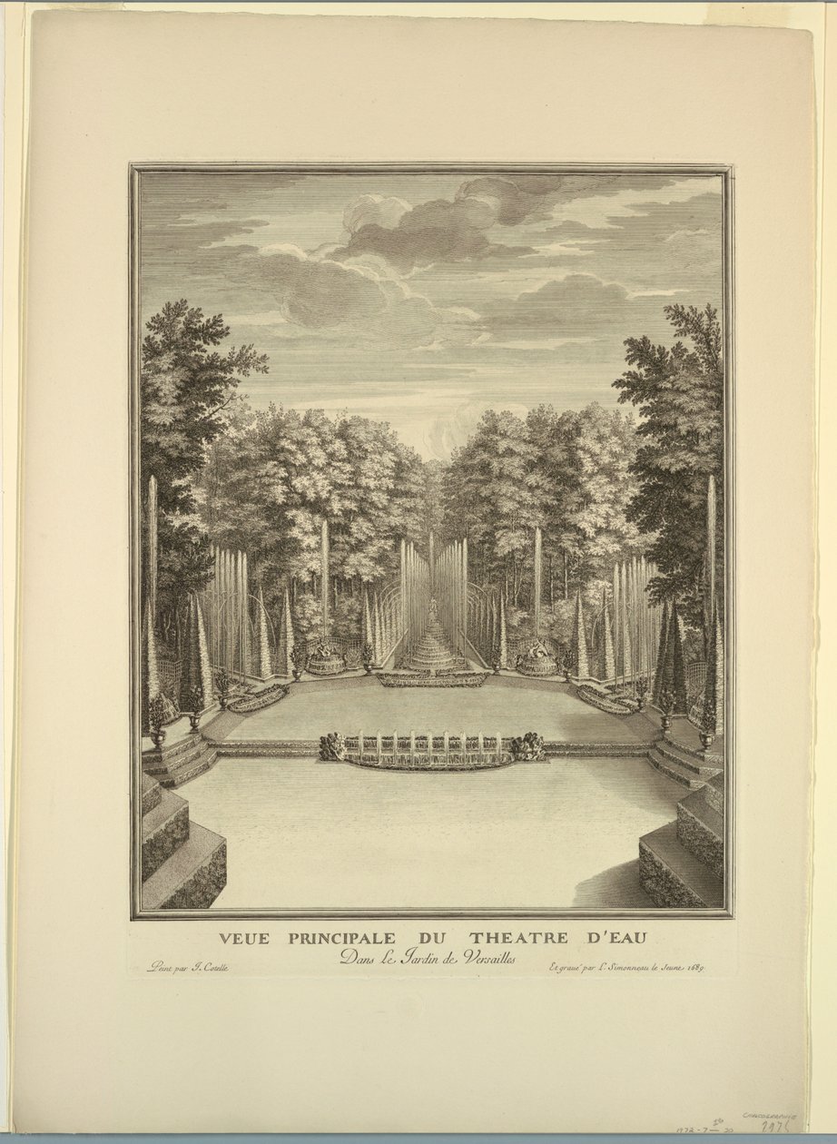 Versailles, Gärten, Wassertheater von Unknown artist