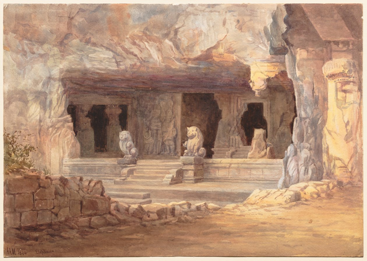 Ansicht von Elephanta von Unknown artist